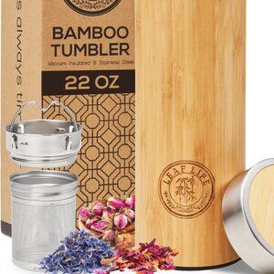 Bamboo tea tumbler